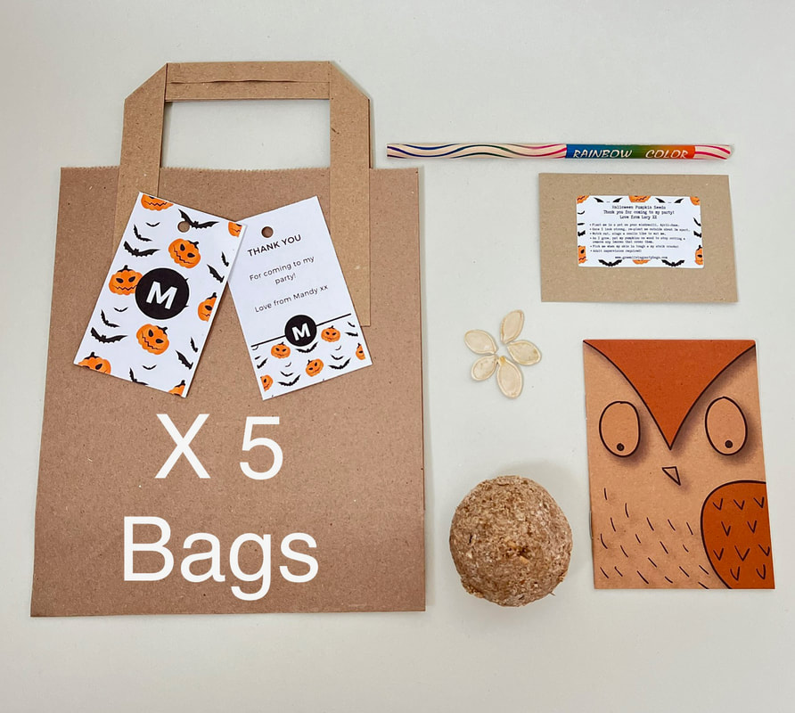 Personalised Halloween party bags